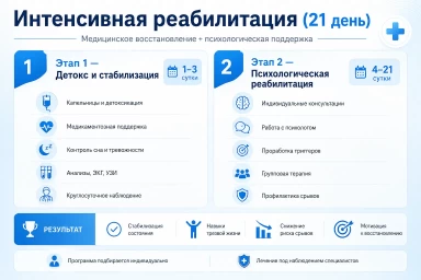 Реабилитация за 21 день в Минусинске